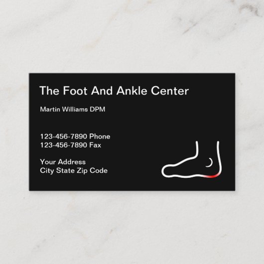 Carte De Visite Podiatrie (Devant)