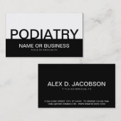 Carte De Visite PODIATRIE audacieuse (Devant / Derrière)
