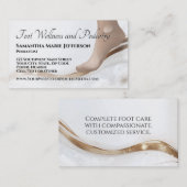 Carte De Visite Podiatriste en soins des pieds Reflexologie Thérap (Devant / Derrière)