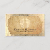 Carte De Visite Podiatriste Massage des pieds Praticien de soins d (Devant)