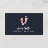 Carte De Visite Podiatriste praticien en santé des pieds QR (Devant)