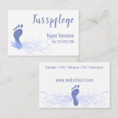 Carte De Visite Podologue (Devant / Derrière)