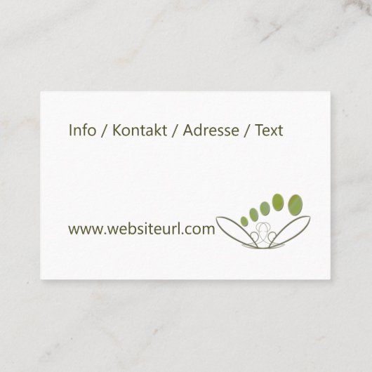 Carte De Visite Podologue (Dos)