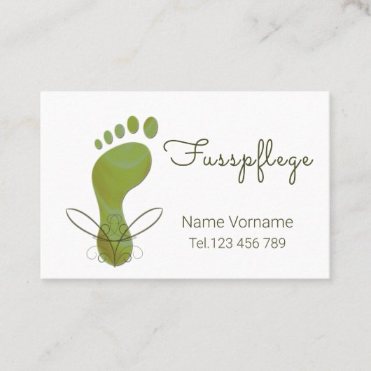 Carte De Visite Podologue (Devant)