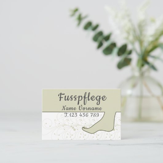 Carte De Visite podologue (Debout devant)