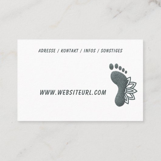 Carte De Visite Podologue (Dos)