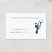 Carte De Visite Podologue (Dos)