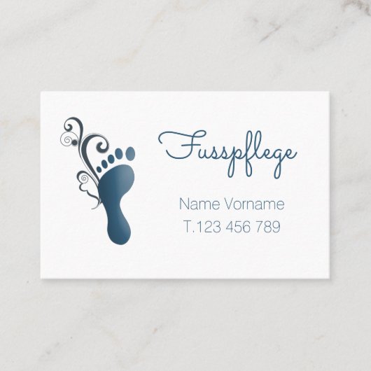 Carte De Visite Podologue (Devant)