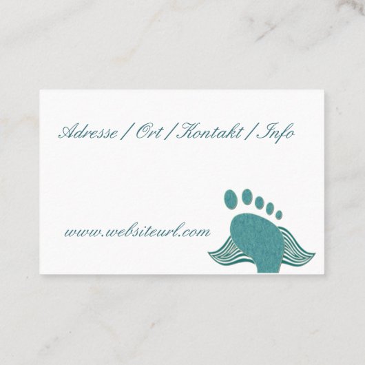 Carte De Visite Podologue (Dos)