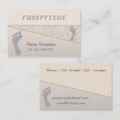 Carte De Visite Podologue (Devant / Derrière)