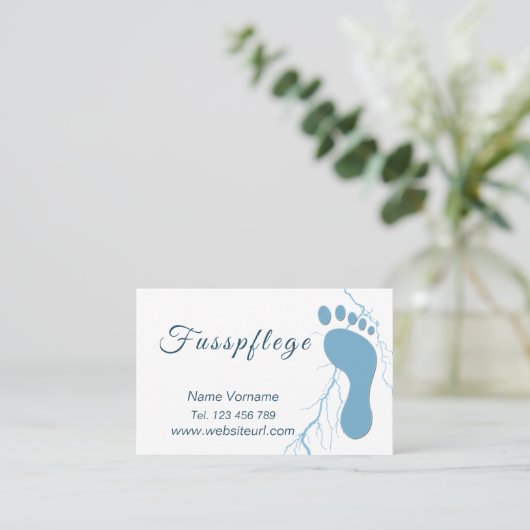 Carte De Visite Podologue (Debout devant)