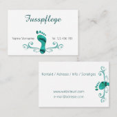 Carte De Visite Podologue (Devant / Derrière)