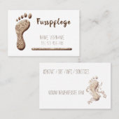 Carte De Visite Podologue (Devant / Derrière)