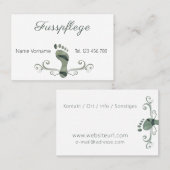 Carte De Visite Podologue (Devant / Derrière)