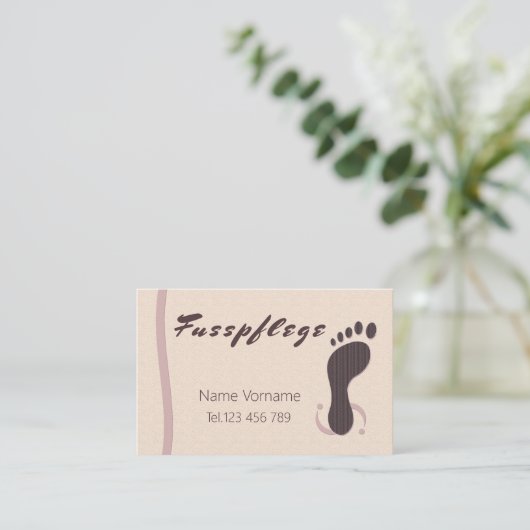 Carte De Visite Podologue (Debout devant)