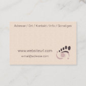 Carte De Visite Podologue (Dos)