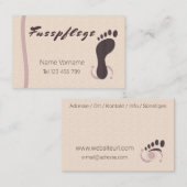 Carte De Visite Podologue (Devant / Derrière)