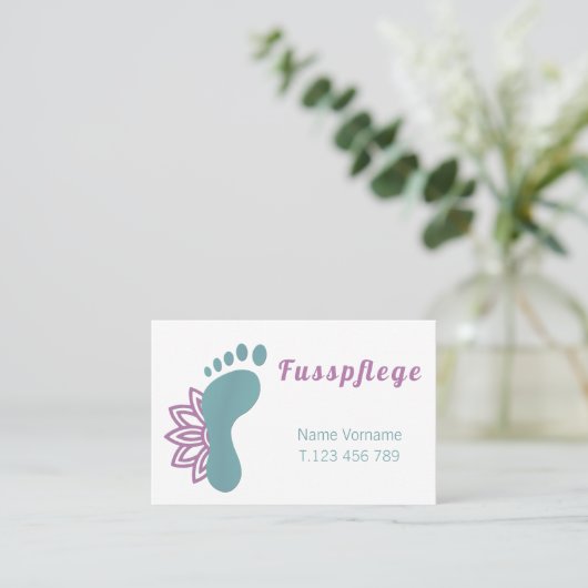 Carte De Visite Podologue (Debout devant)