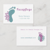 Carte De Visite Podologue (Devant / Derrière)