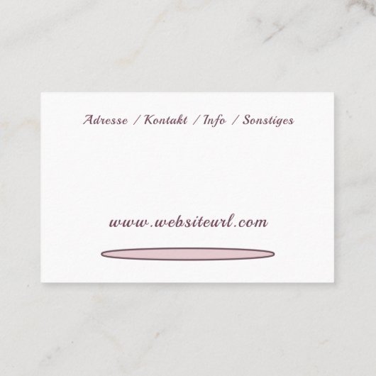 Carte De Visite Podologue (Dos)