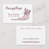 Carte De Visite Podologue (Devant / Derrière)