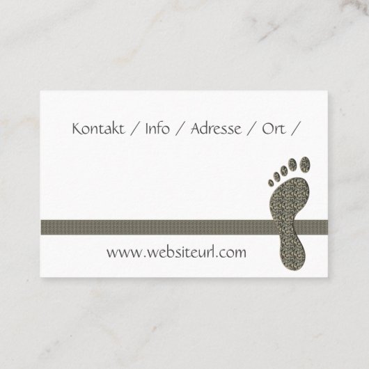 Carte De Visite Podologue (Dos)