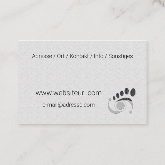 Carte De Visite Podologue (Dos)