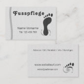 Carte De Visite Podologue (Devant / Derrière)