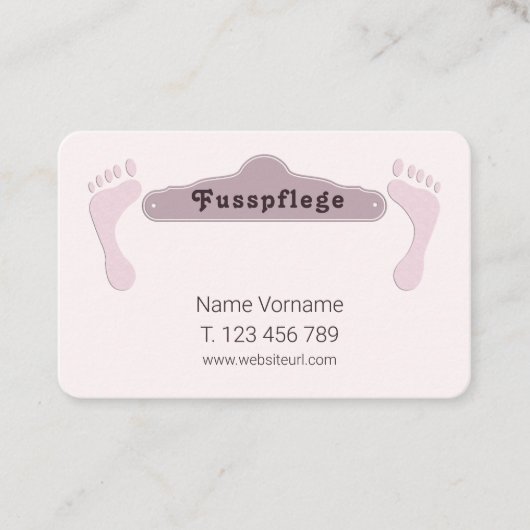 Carte De Visite Podologue (Devant)