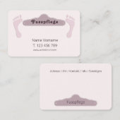 Carte De Visite Podologue (Devant / Derrière)