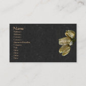 Carte De Visite Pods de graines de Lily séchés (Devant)