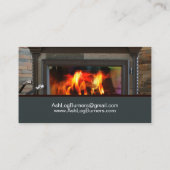 Carte De Visite Poêle à bois (Dos)