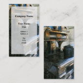 Carte De Visite Poêle à charbon (Devant / Derrière)