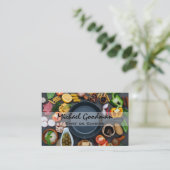 Carte De Visite Poêle à frire et aliments (Debout devant)