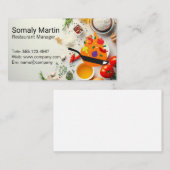 Carte De Visite Poêle à frire | Herbes et épices (Devant / Derrière)