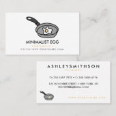 Carte De Visite Poêle à oeufs frits (Devant / Derrière)