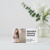 Carte De Visite Poêle de nettoyage du gardien de maison (Debout devant)