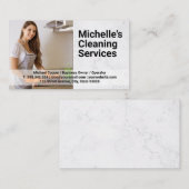 Carte De Visite Poêle de nettoyage du gardien de maison (Devant / Derrière)