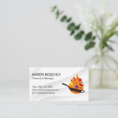 Carte De Visite Poêler les légumes (Debout devant)