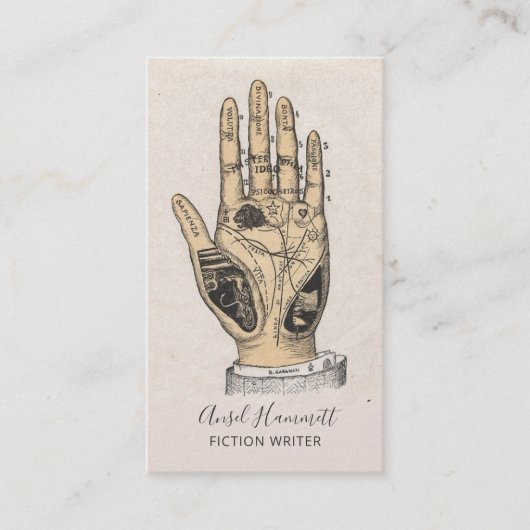 Carte De Visite Poète écrivain (Devant)