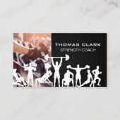 Carte De Visite Poids de Dumbbell | Exercices fitness (Devant)