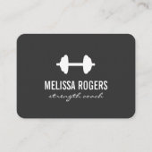 Carte De Visite Poids de forme Gris simple (Devant)