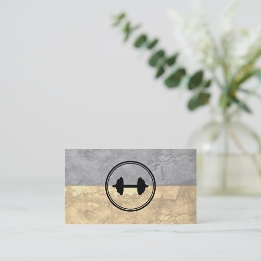 Carte De Visite Poids de forme Texture à deux tons (Debout devant)