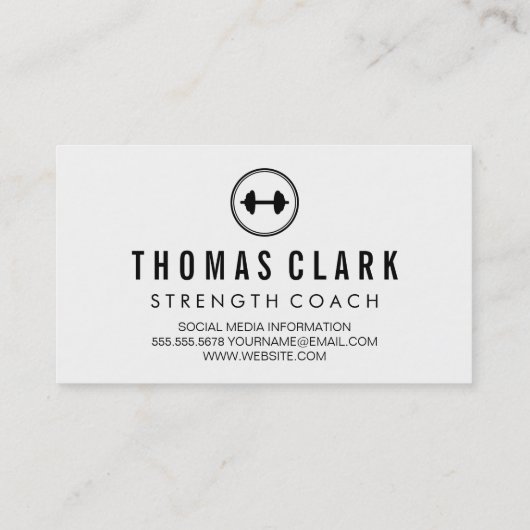 Carte De Visite Poids de forme Texture à deux tons (Dos)