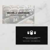 Carte De Visite Poids de la cloche Kettle | Équipement De Gym (Devant / Derrière)