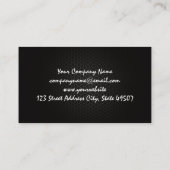 Carte De Visite Poids de la femme curling | Métal carbone (Dos)