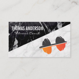 Carte De Visite Poids de la salle de sport Santé physique