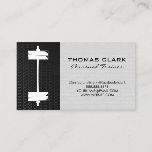 Carte De Visite Poids de la sonnette en fibre de carbone (Devant)