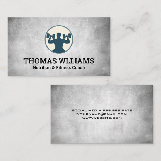 Carte De Visite Poids de levage (Devant / Derrière)