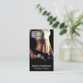 Carte De Visite Poids de levage des femmes | Formateur de fitness (Debout devant)